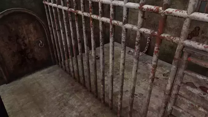 Prison 3D Model Low-poly 3D model