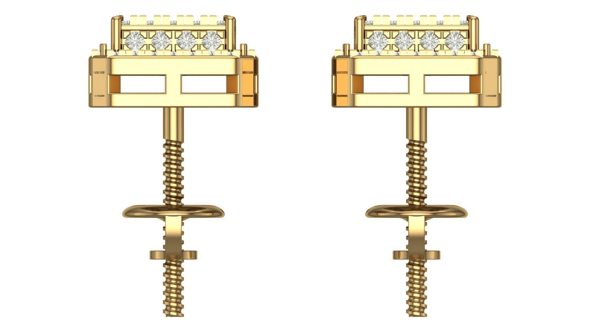 Earring 3D print model_9