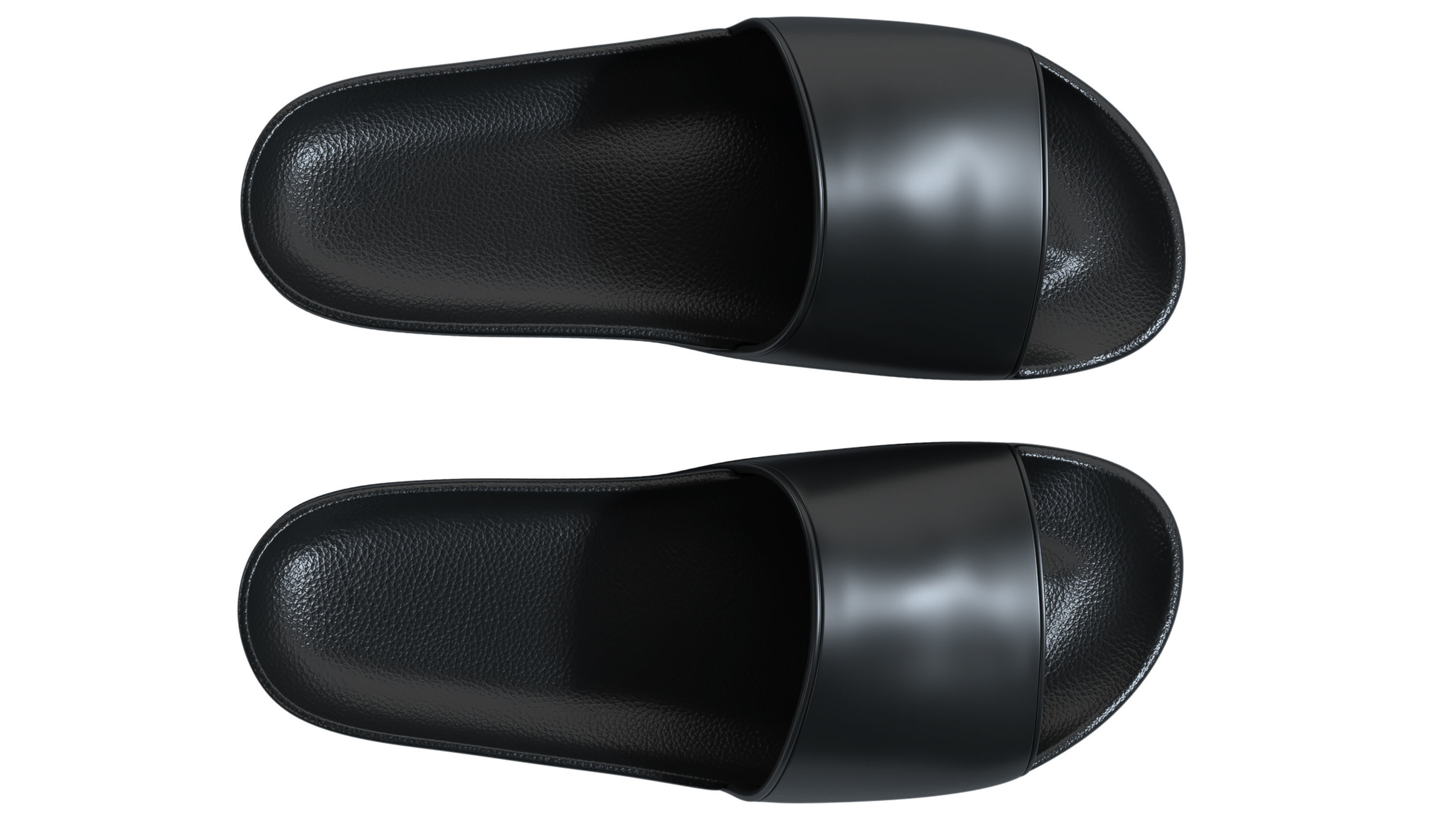 Slippers Low-poly 3D model_4