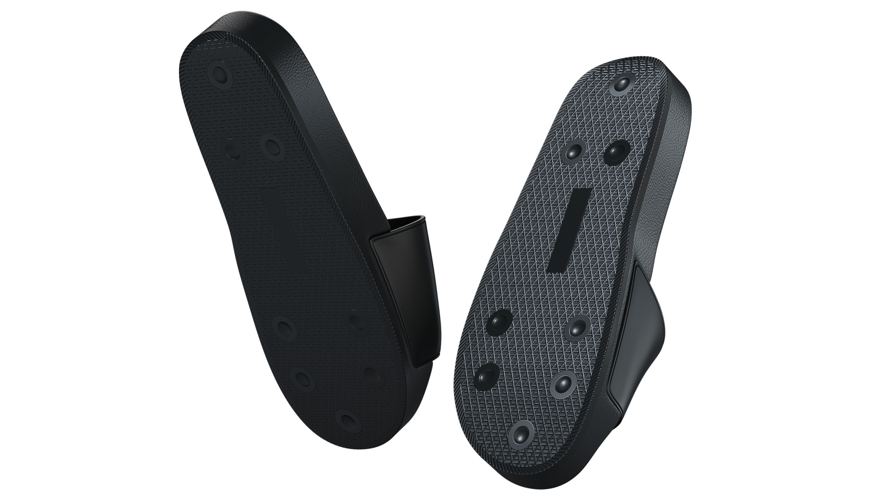 Slippers Low-poly 3D model_3