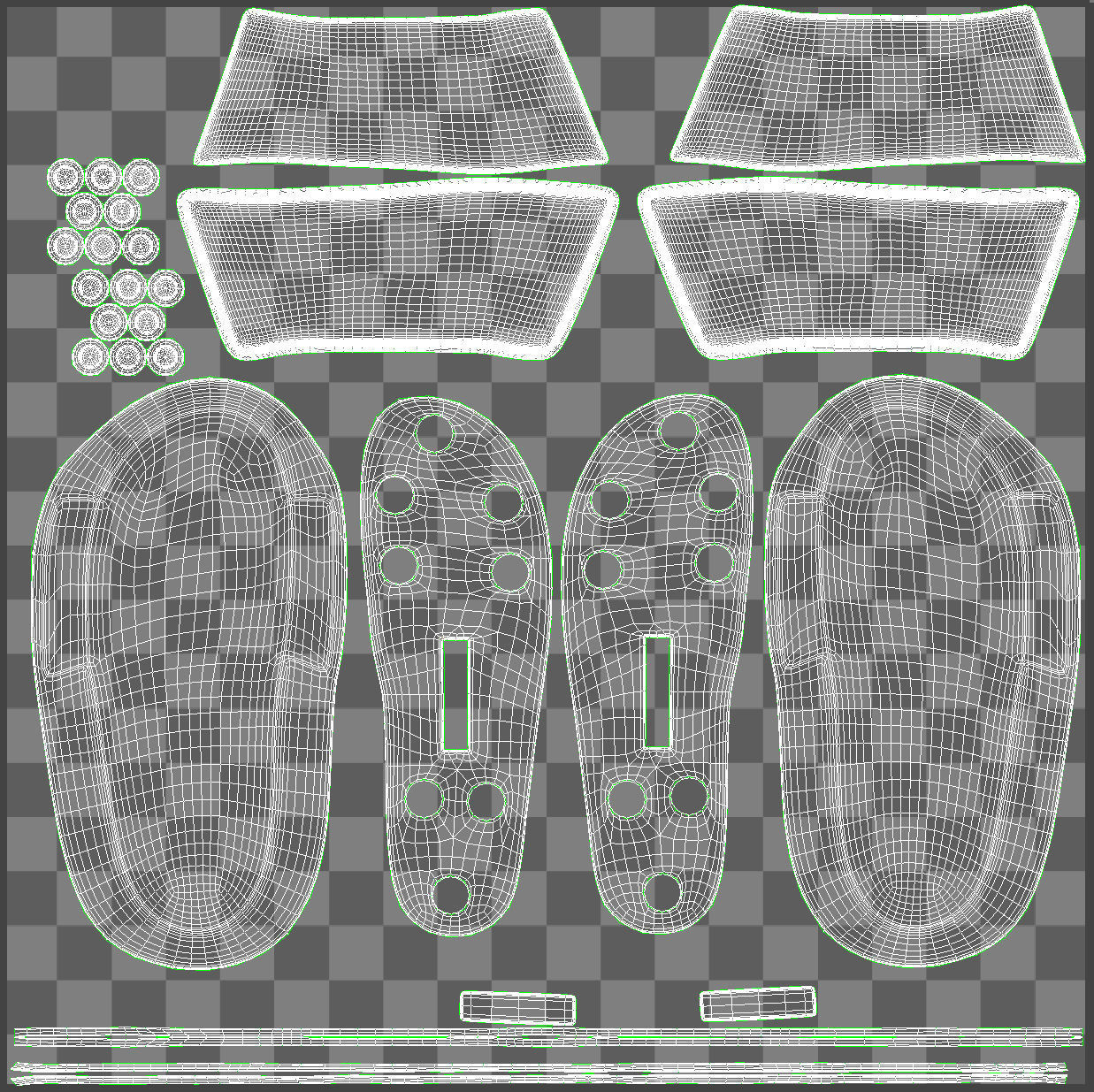 Slippers Low-poly 3D model_7