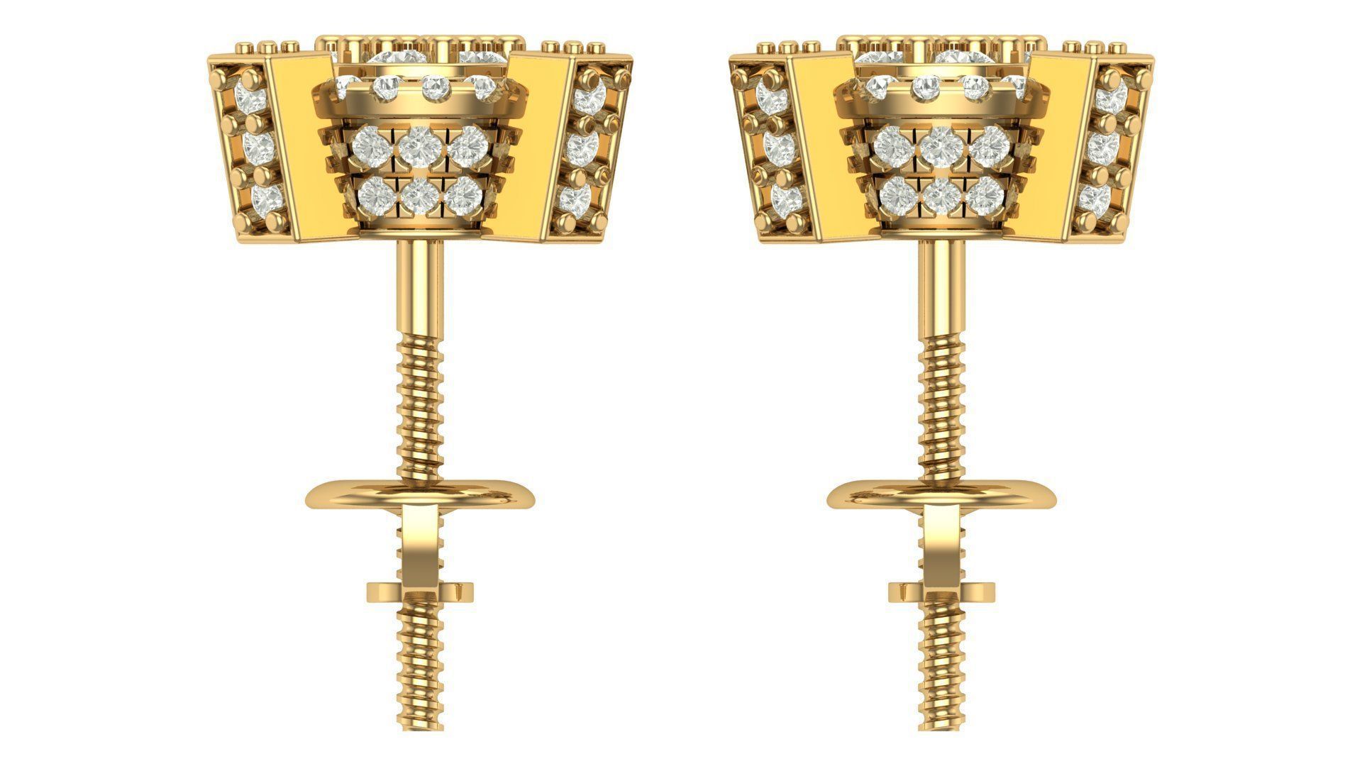 Earring 3D print model_6