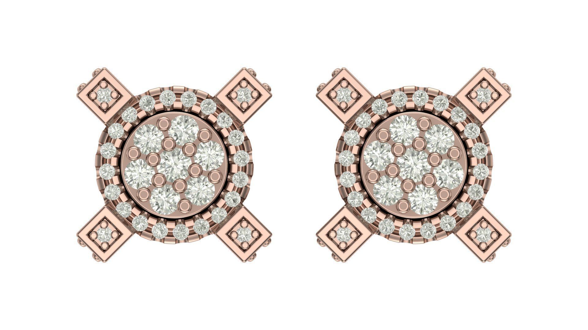 Earring 3D print model_5