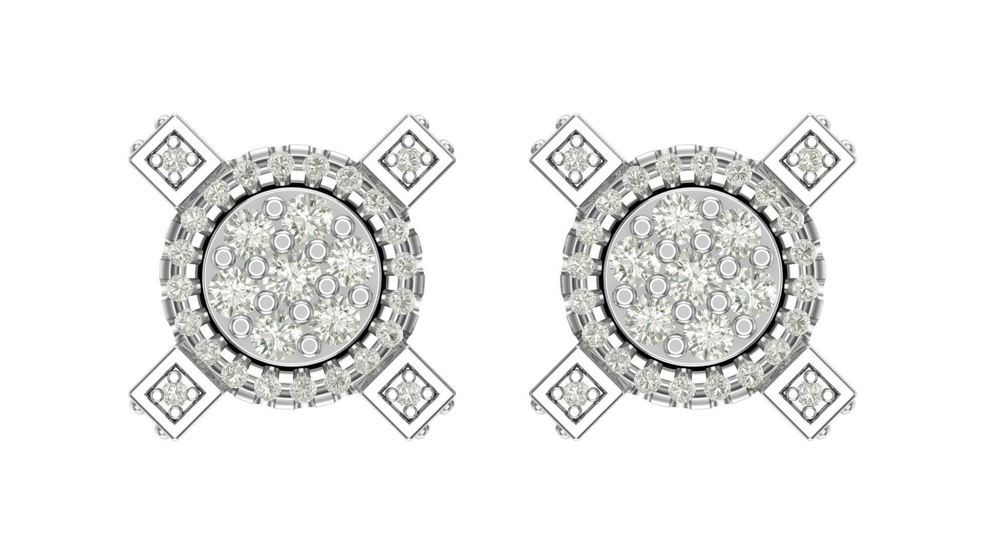 Earring 3D print model_4