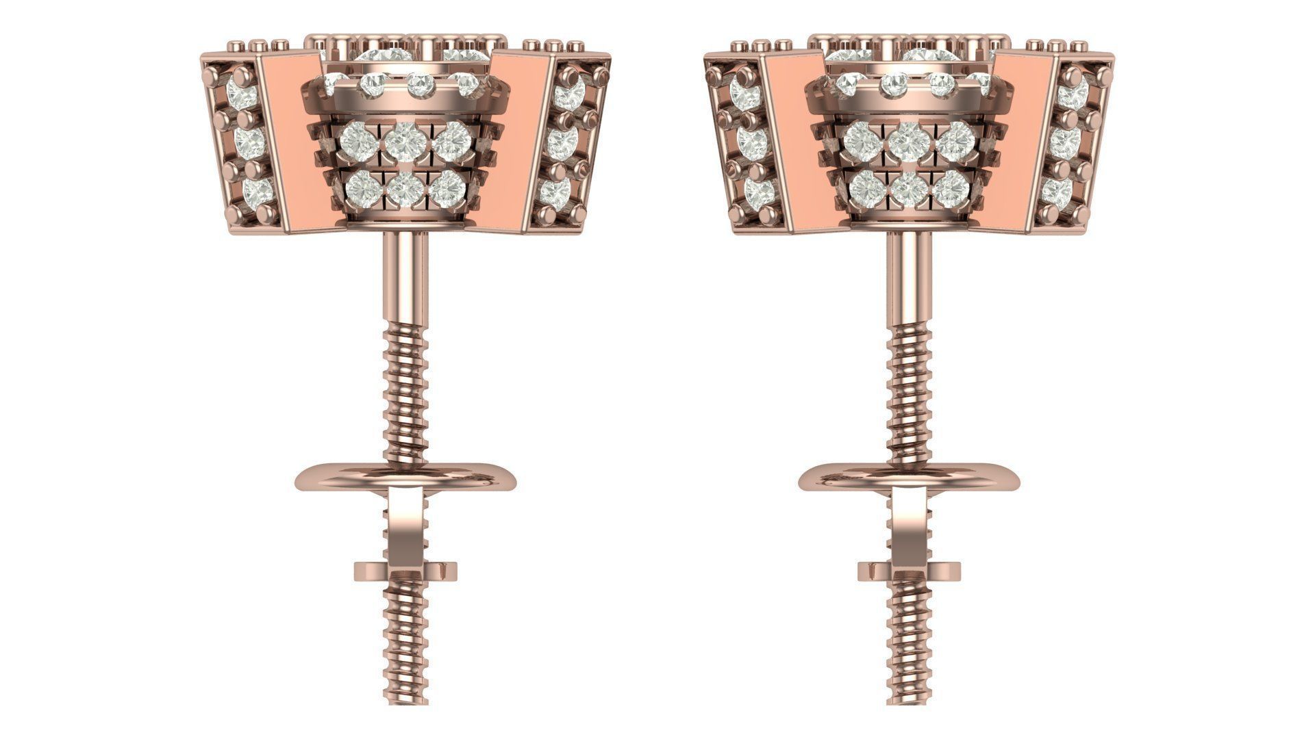 Earring 3D print model_7