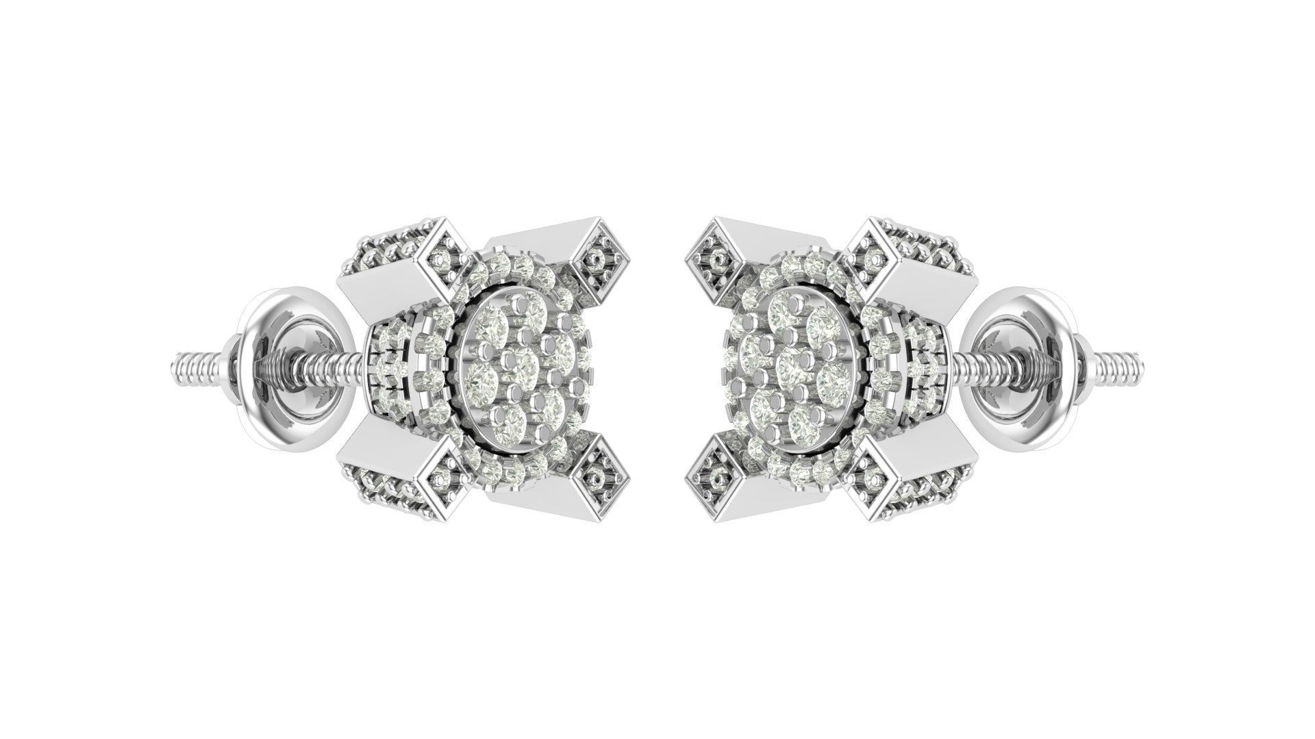 Earring 3D print model_1