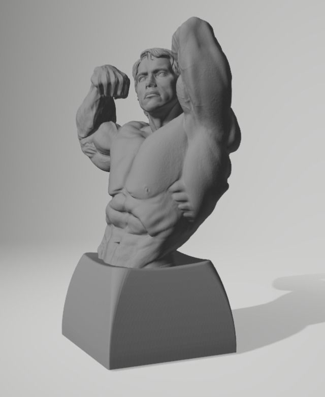 Arnold Schwarzenegger keycaps  3D print model_3