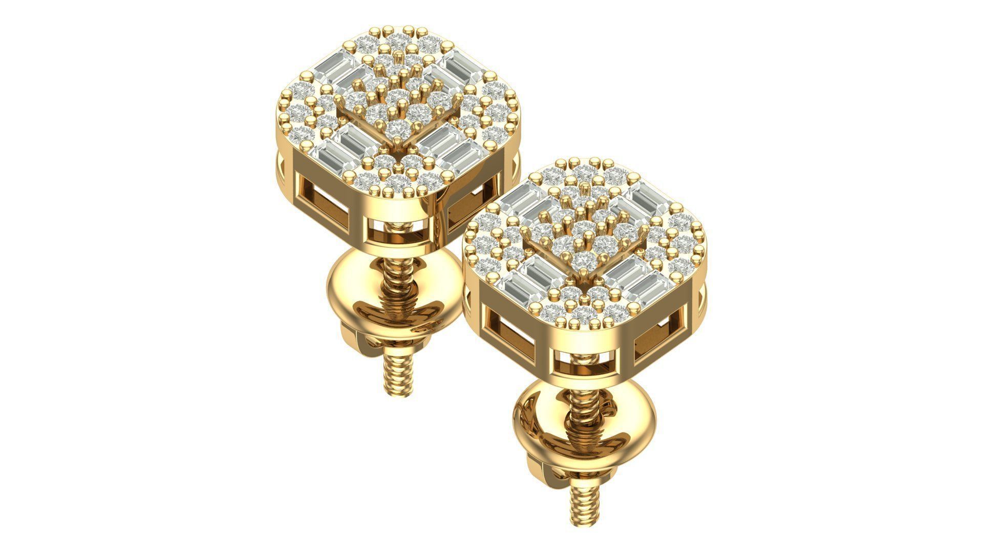 Earring 3D print model_6