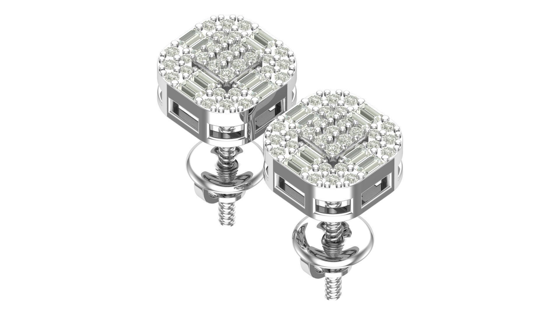 Earring 3D print model_8