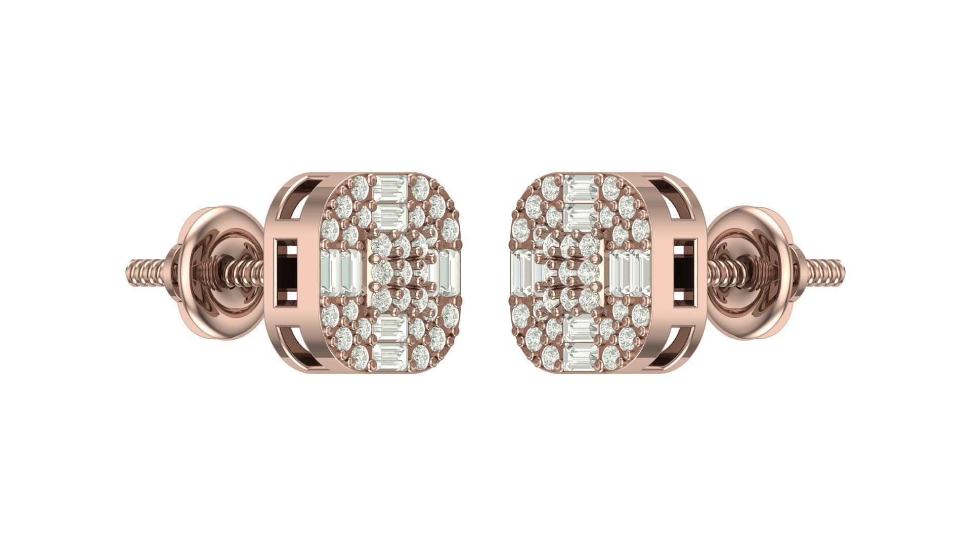 Earring 3D print model_2