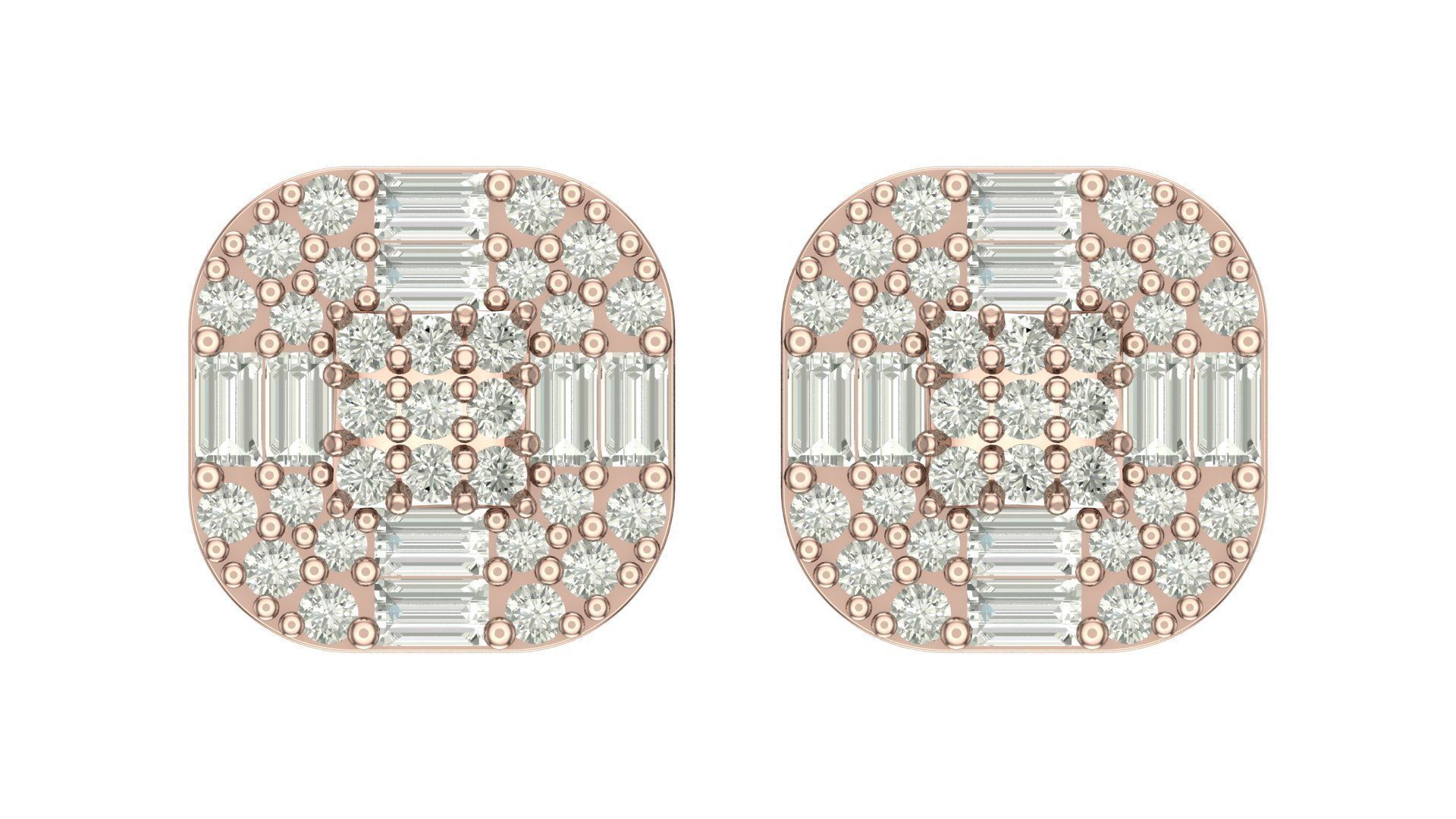 Earring 3D print model_5