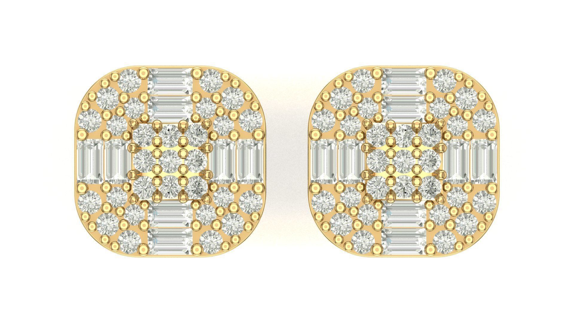 Earring 3D print model_3