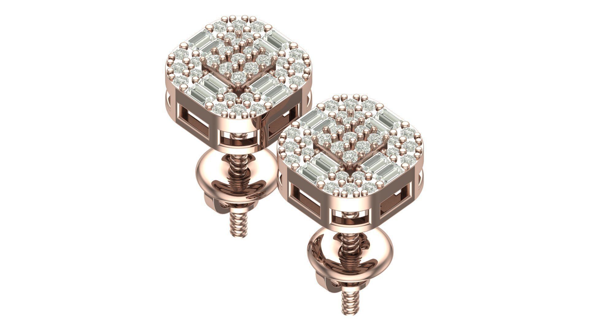 Earring 3D print model_7