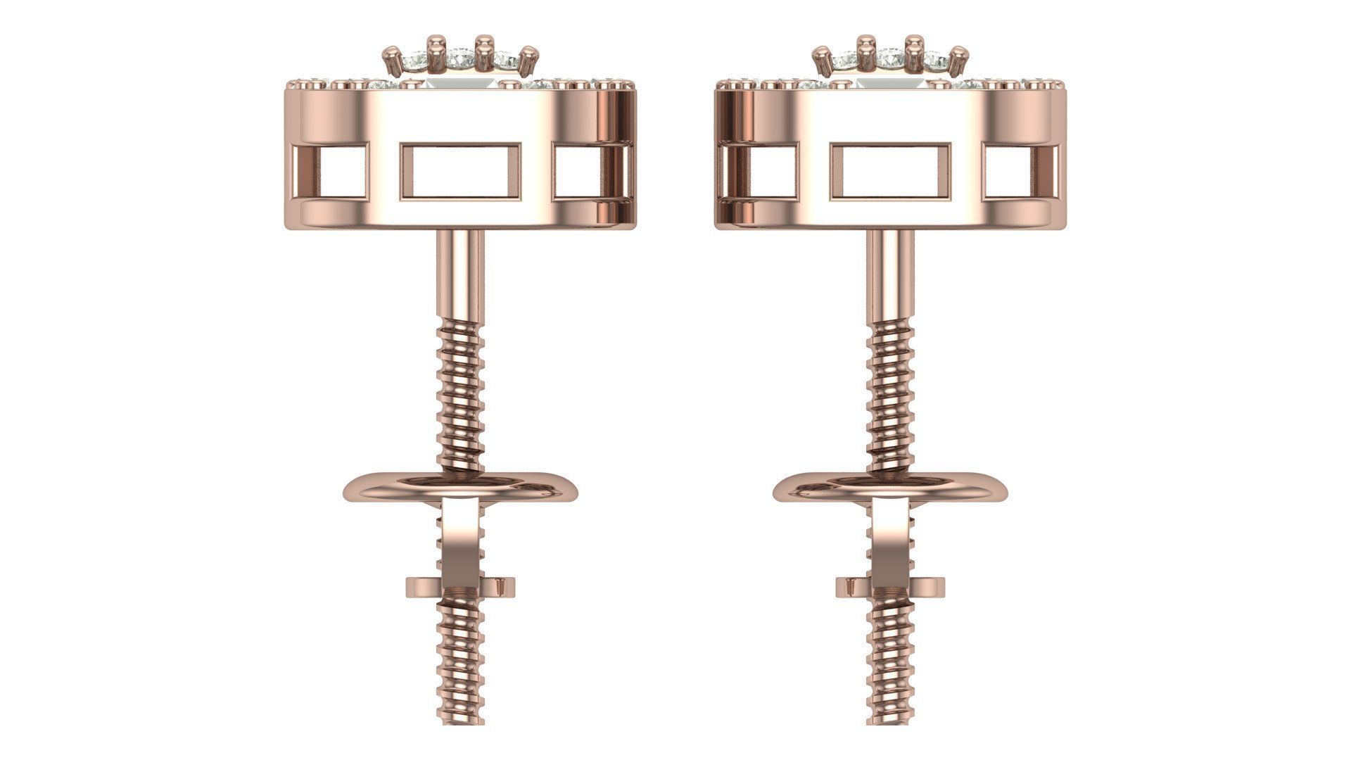 Earring 3D print model_10