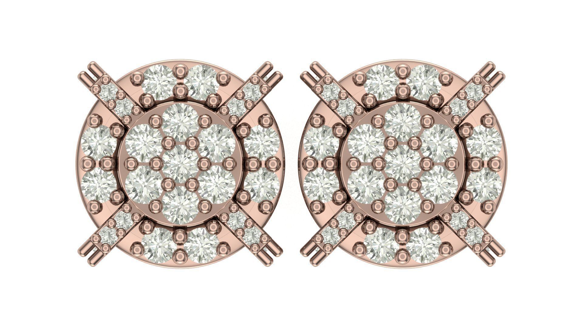 Earring 3D print model_4