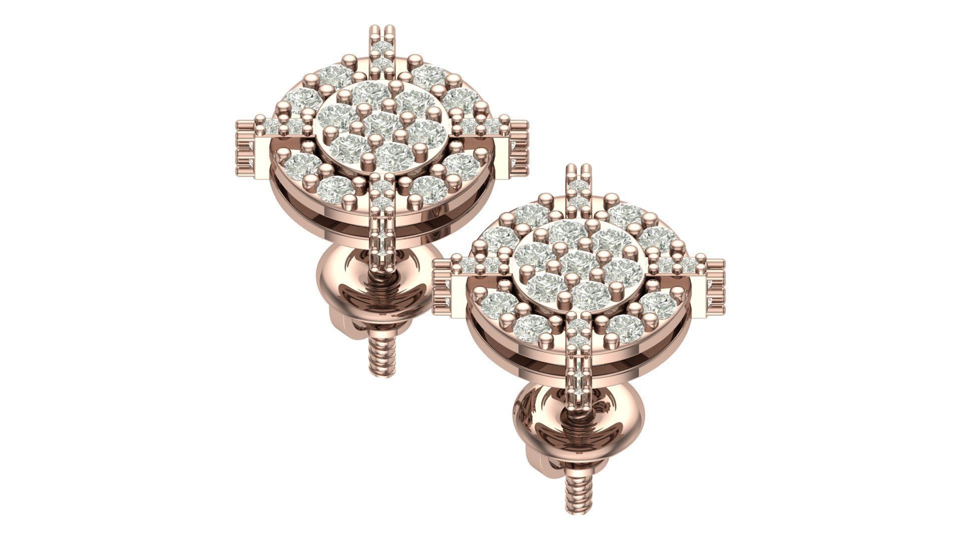 Earring 3D print model_7