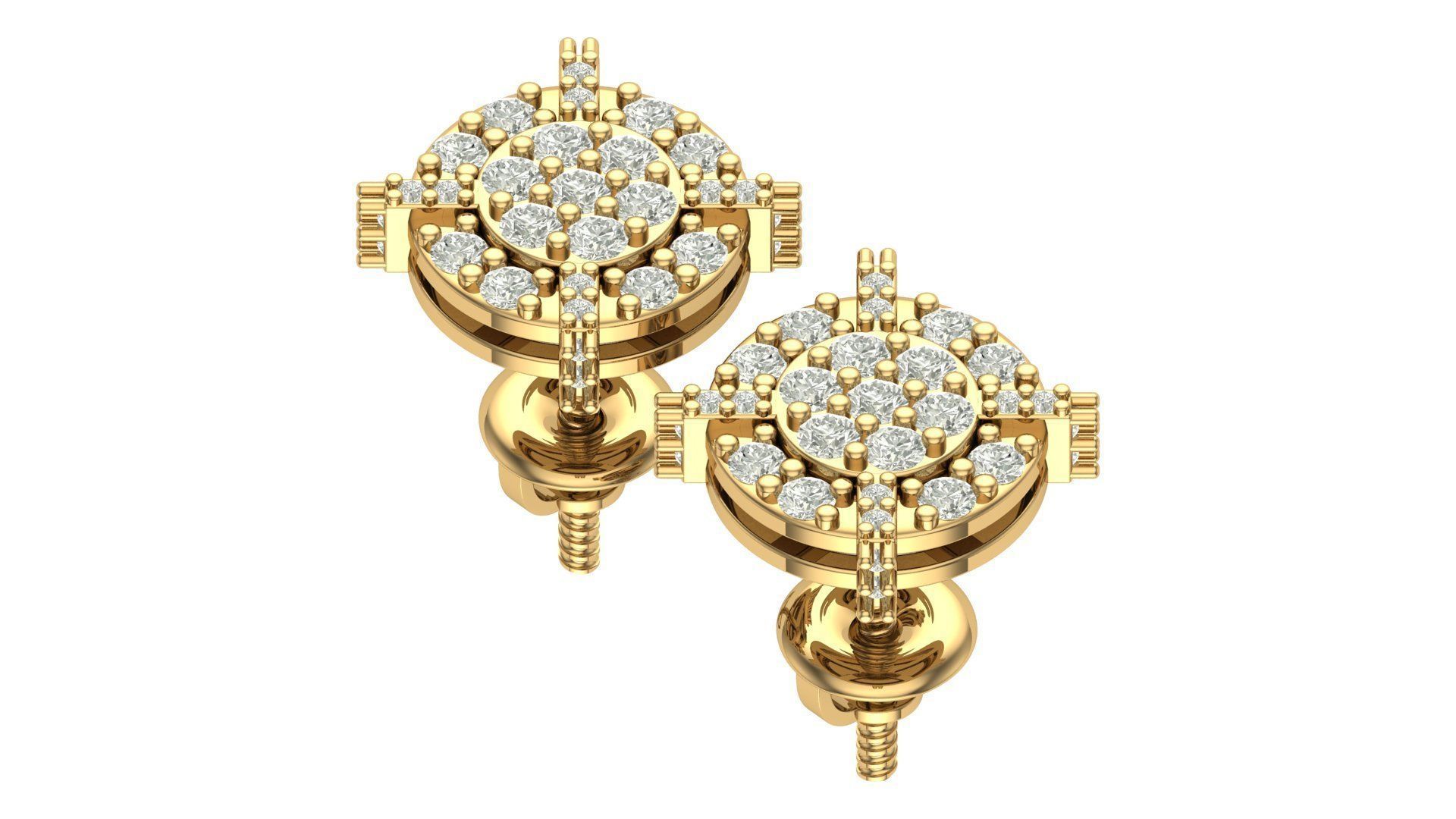 Earring 3D print model_6