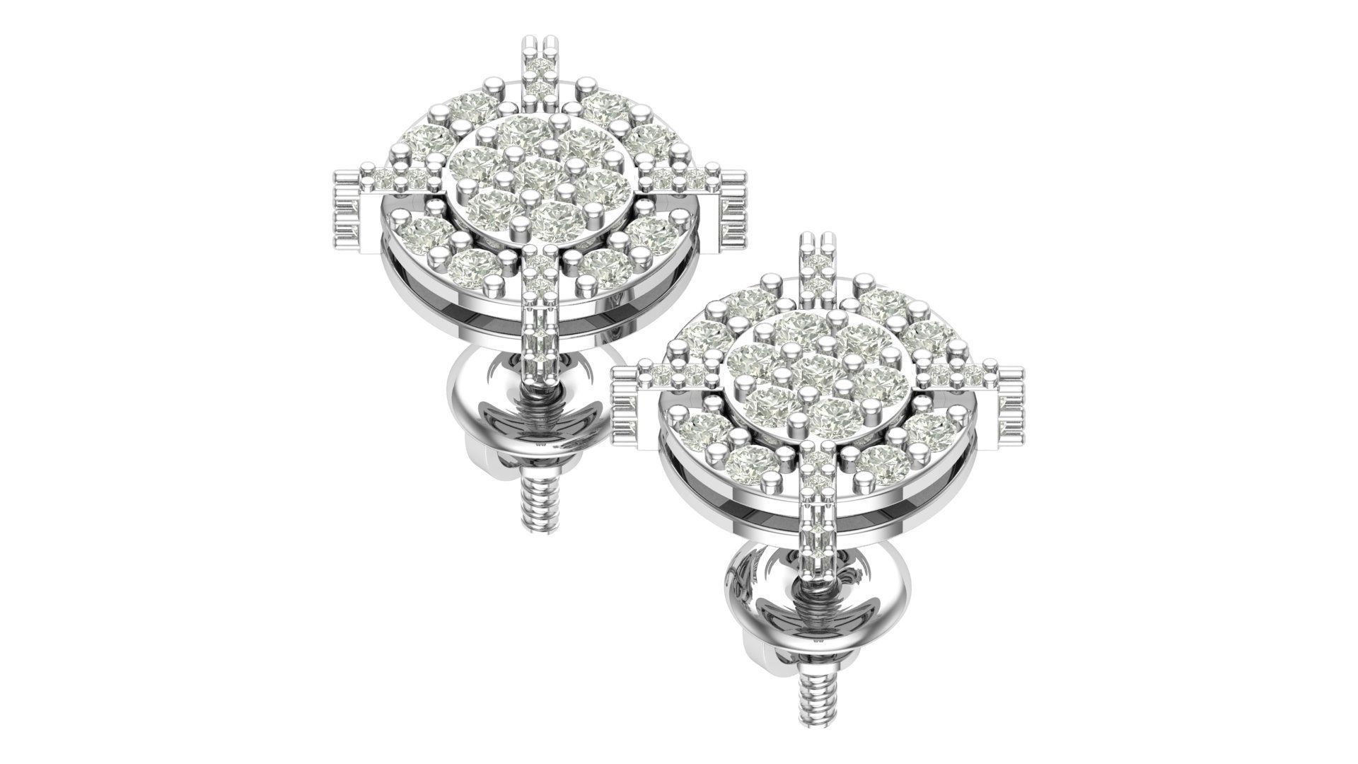 Earring 3D print model_8