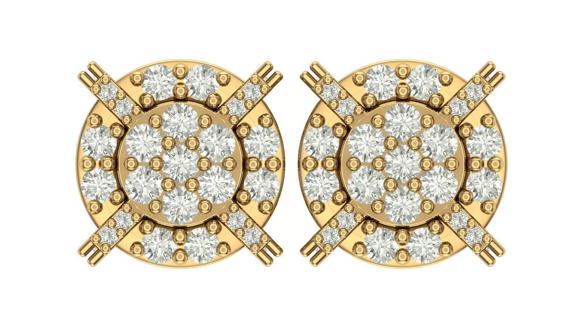 Earring 3D print model_3