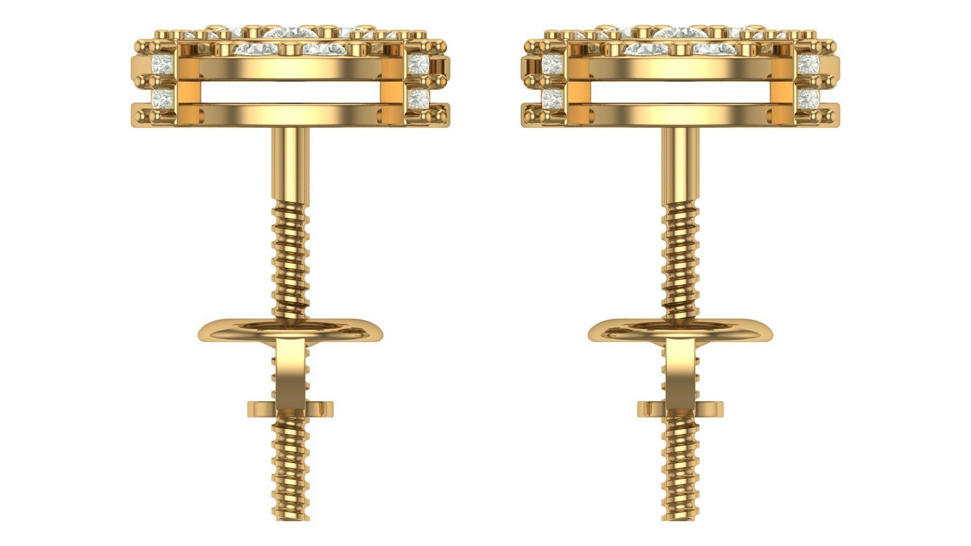 Earring 3D print model_9