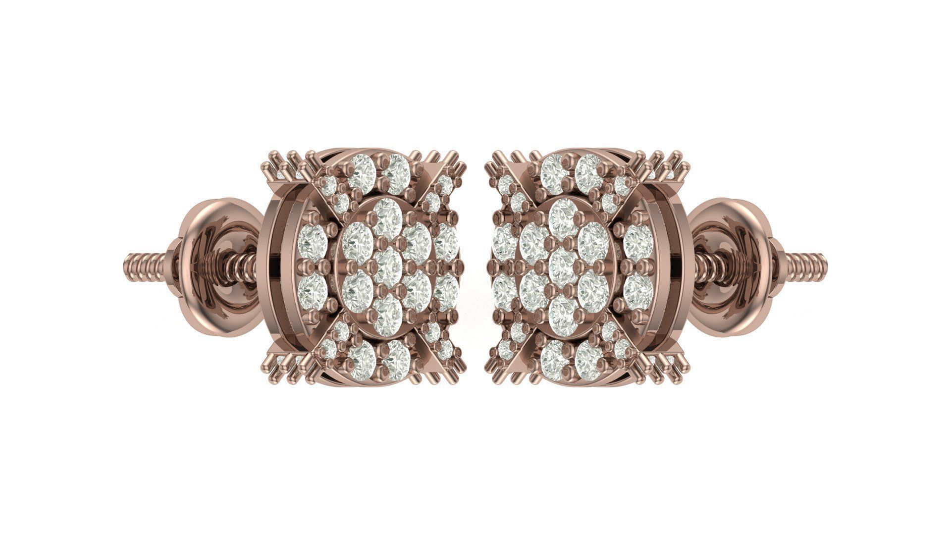 Earring 3D print model_1