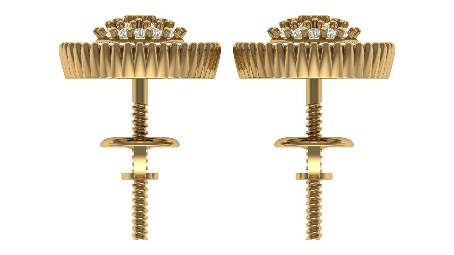 Earring 3D print model_6