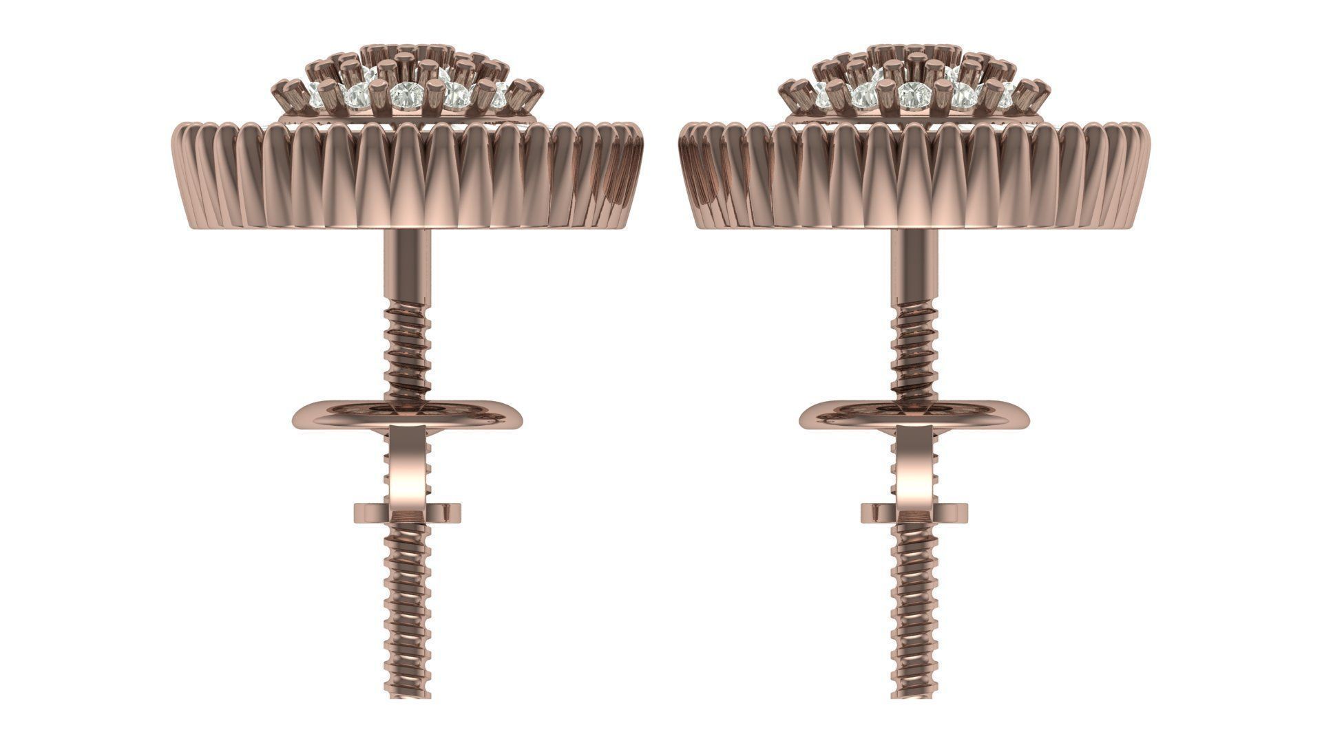 Earring 3D print model_7