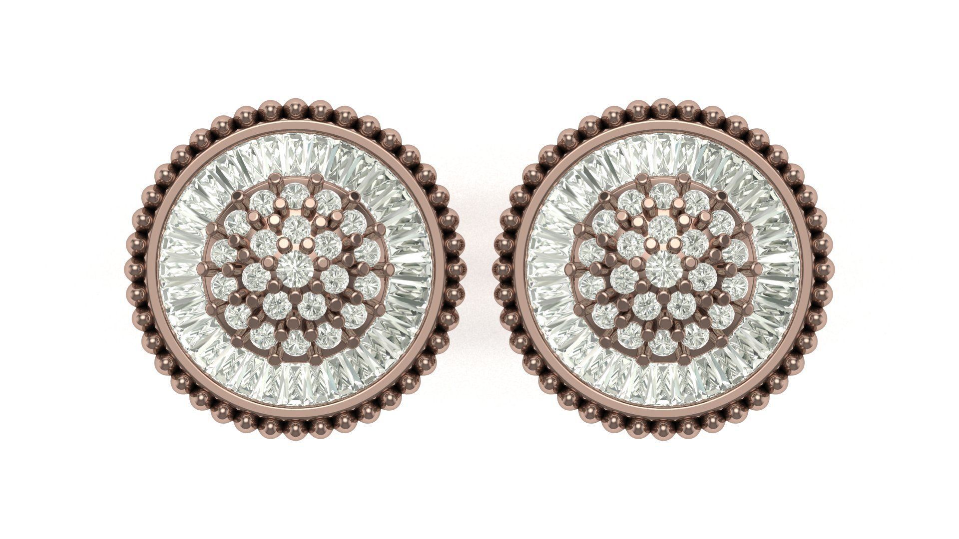 Earring 3D print model_4