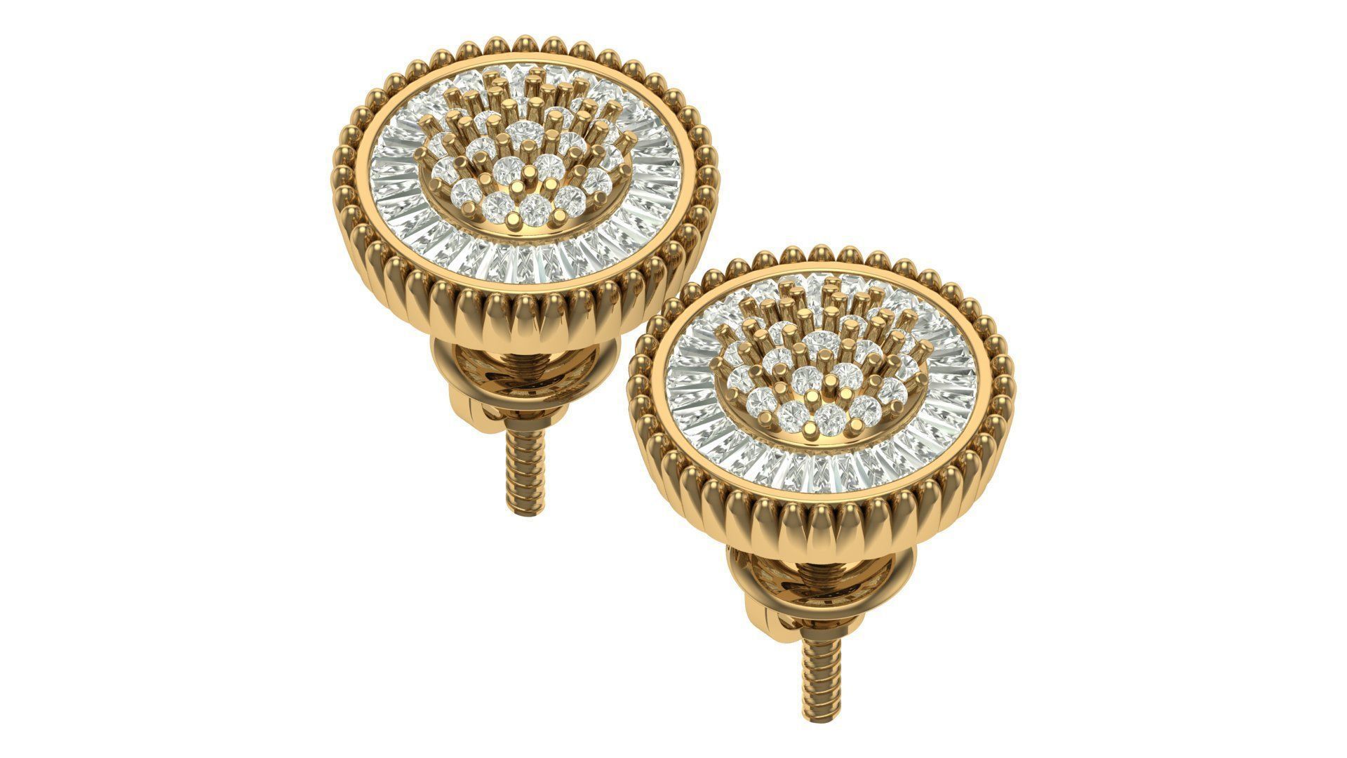 Earring 3D print model_9