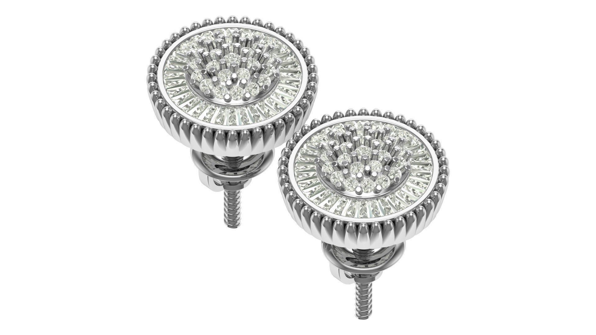 Earring 3D print model_11