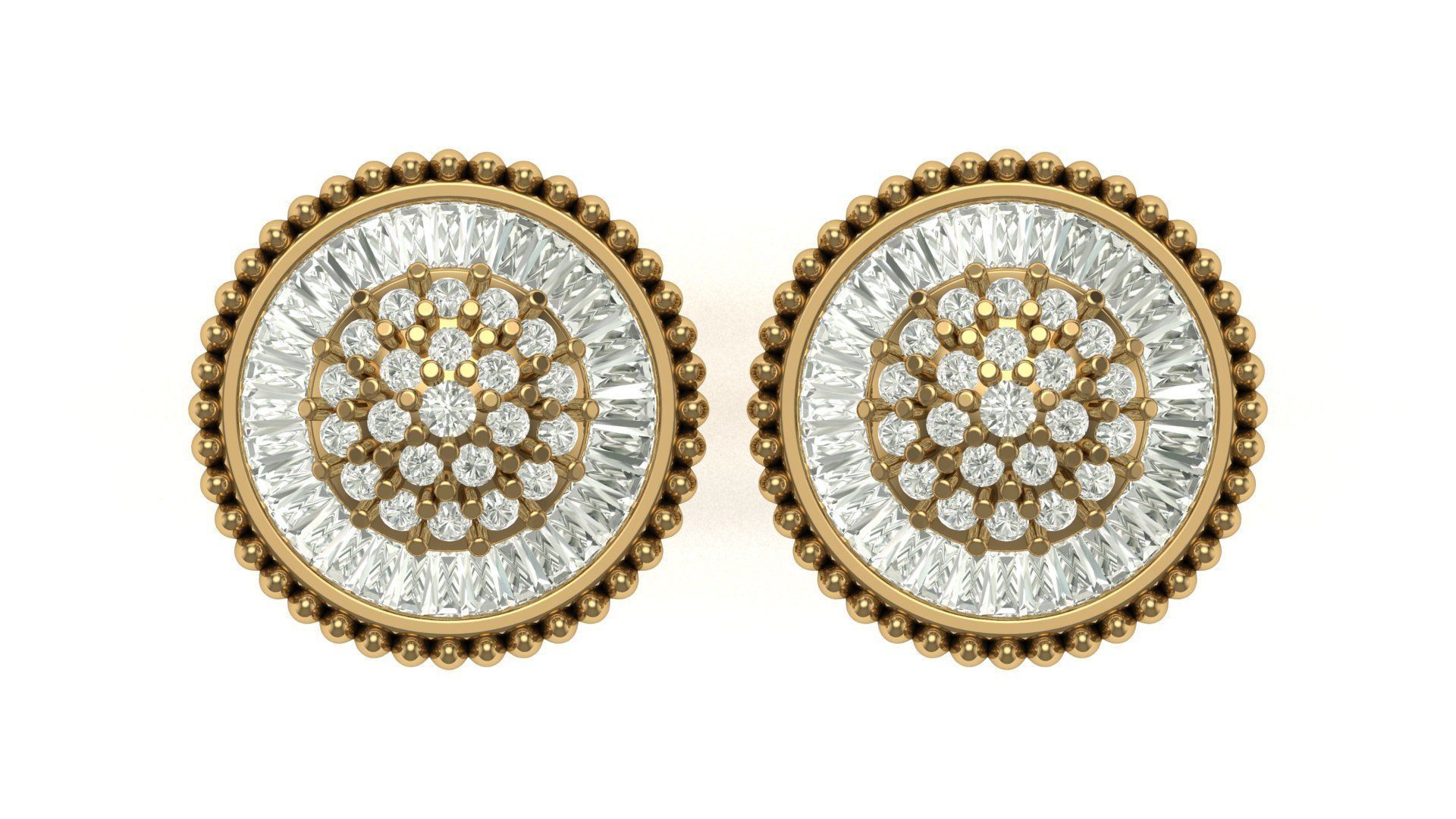 Earring 3D print model_3