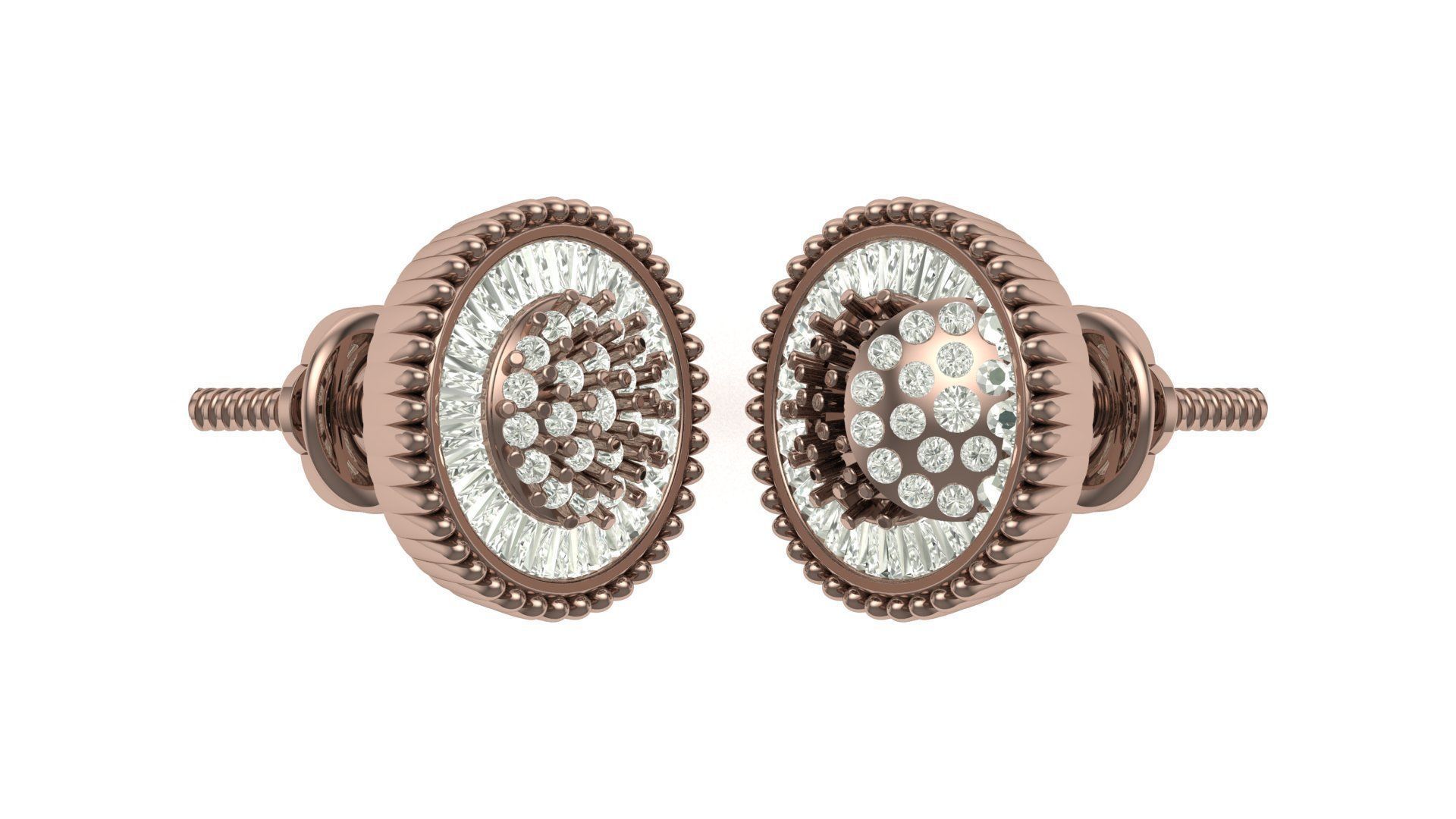 Earring 3D print model_1