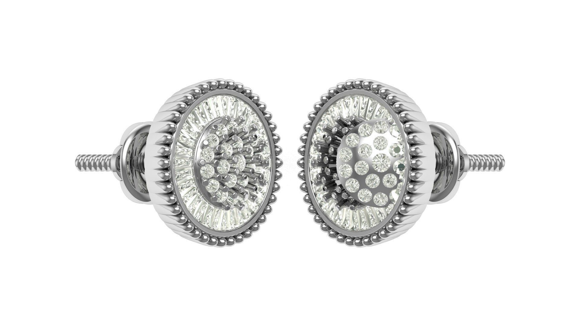 Earring 3D print model_2