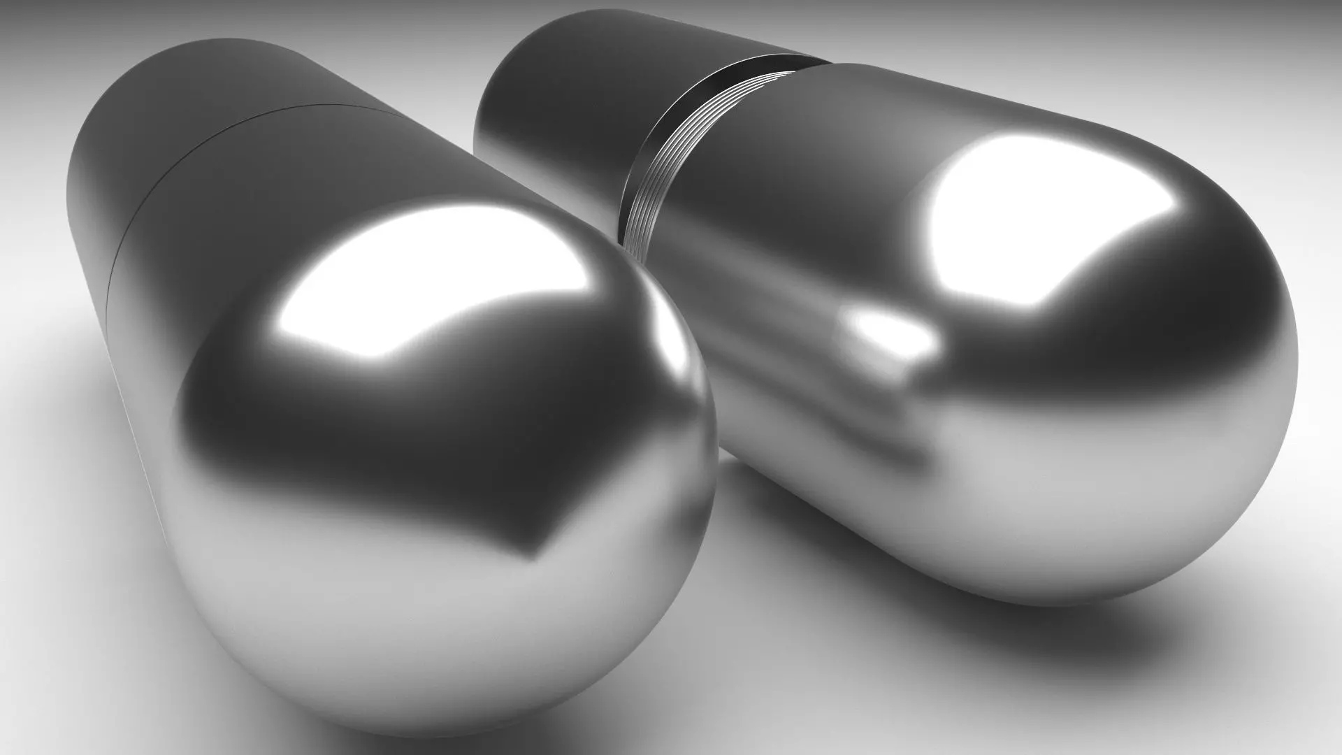 Co2 Cartridge 3D model_0