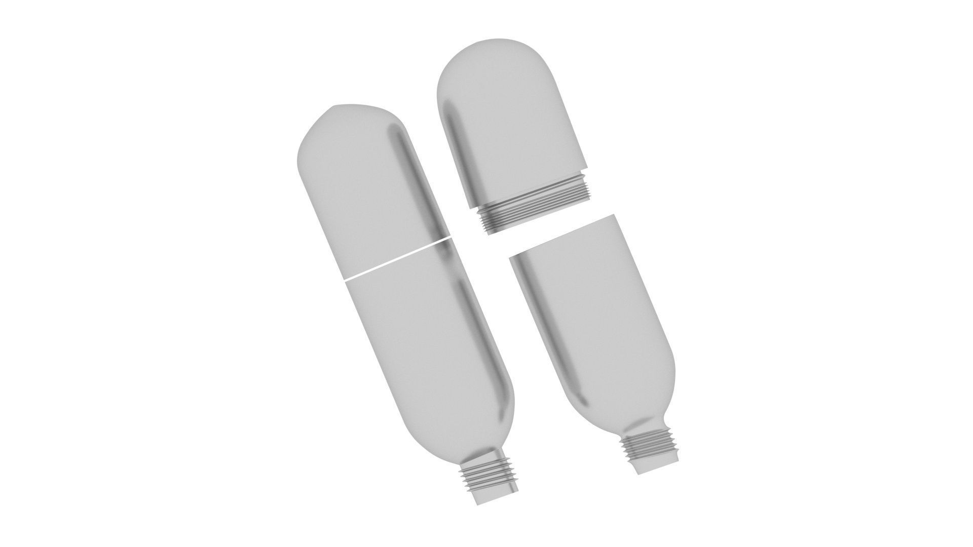 Co2 Cartridge 3D model_16