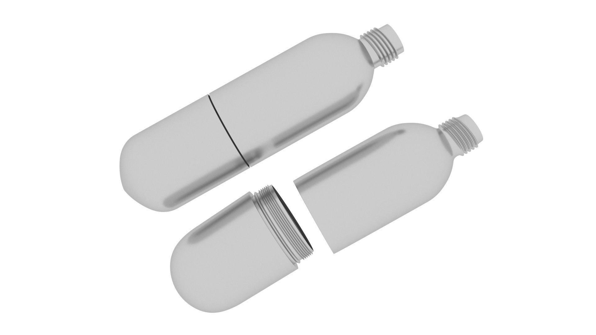 Co2 Cartridge 3D model_8