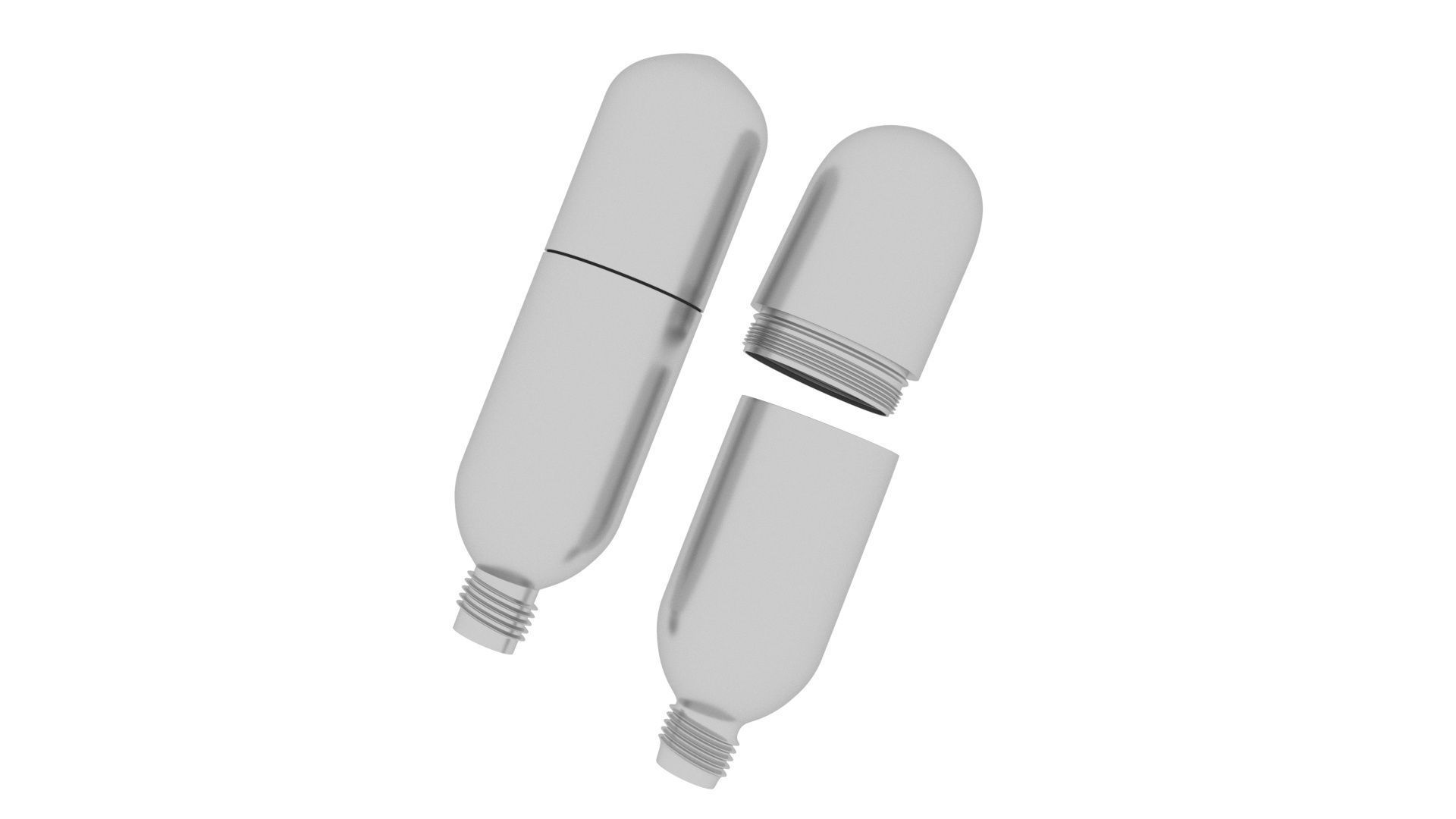 Co2 Cartridge 3D model_11