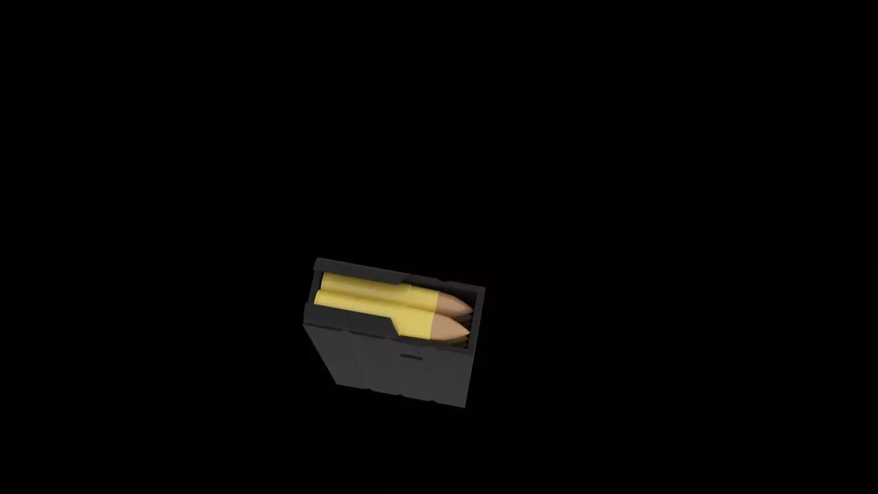 5mm ammo Free low-poly 3D model