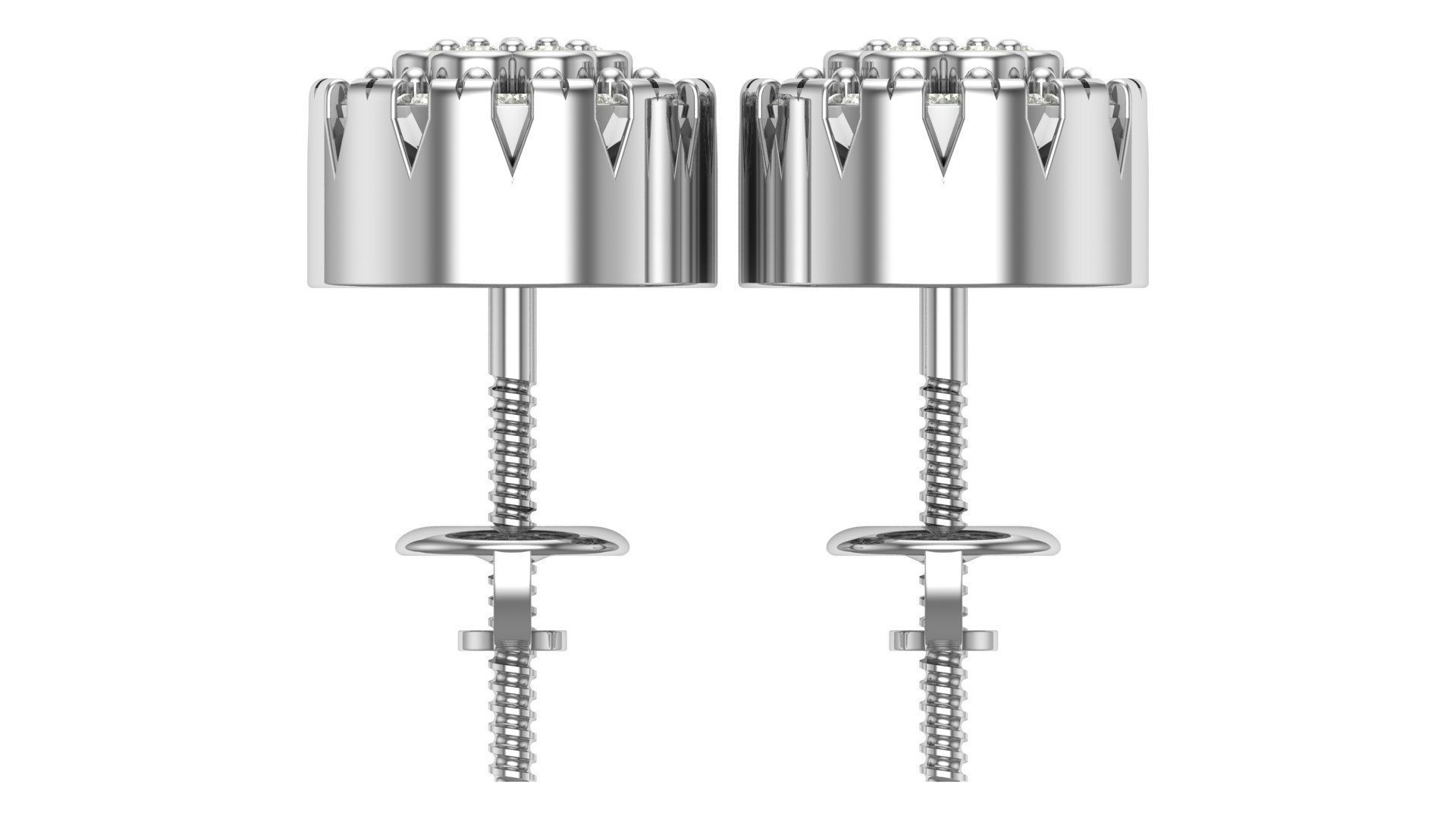 Earring 3D print model_10