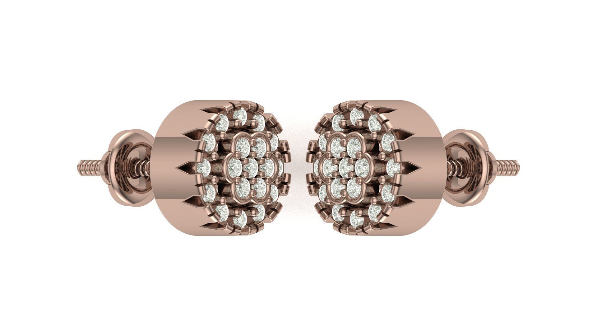 Earring 3D print model_1