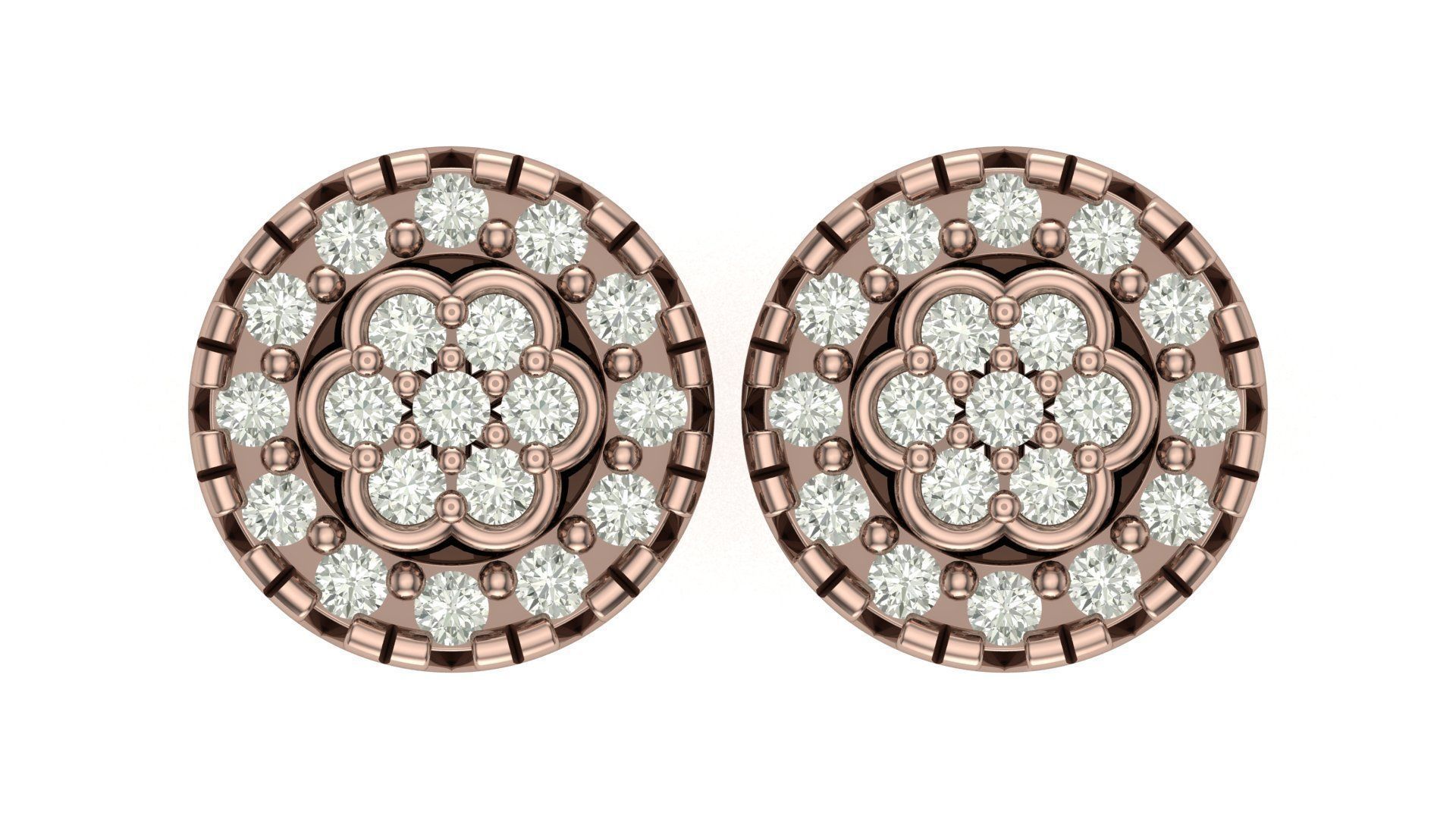 Earring 3D print model_6