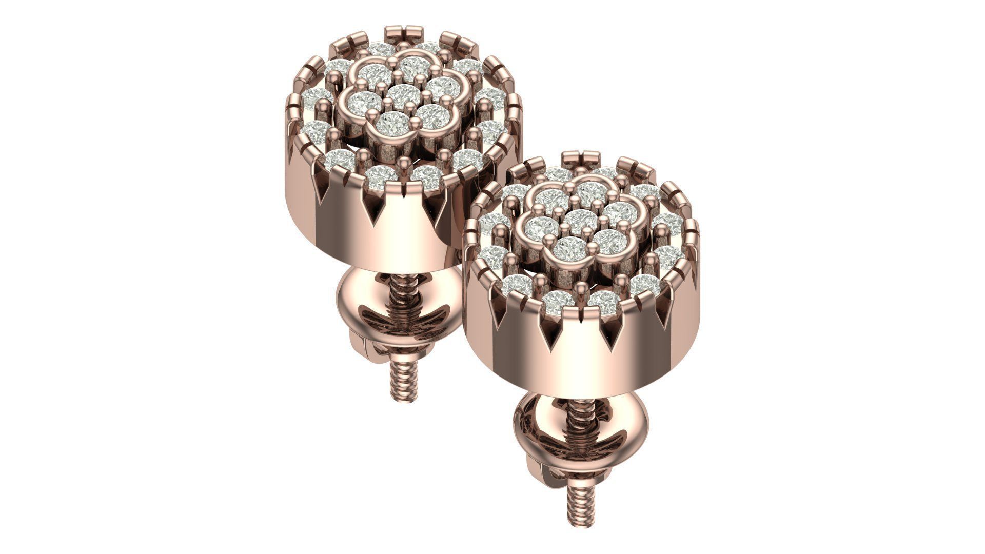 Earring 3D print model_8