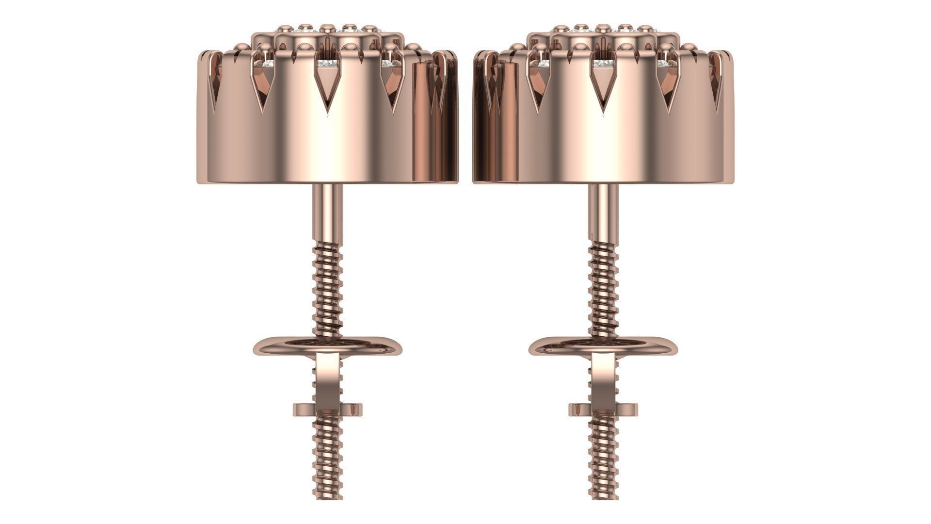 Earring 3D print model_7