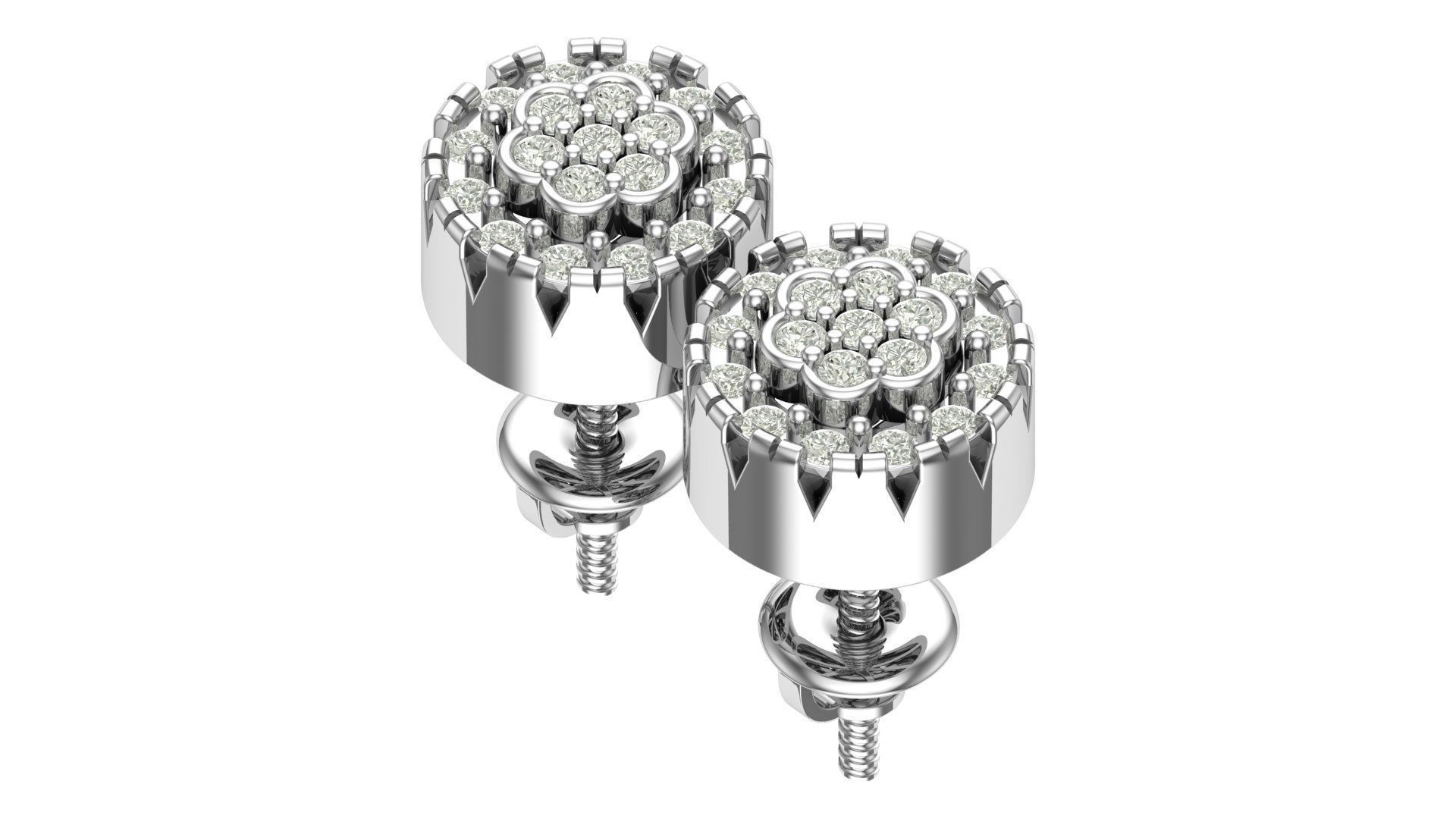 Earring 3D print model_11