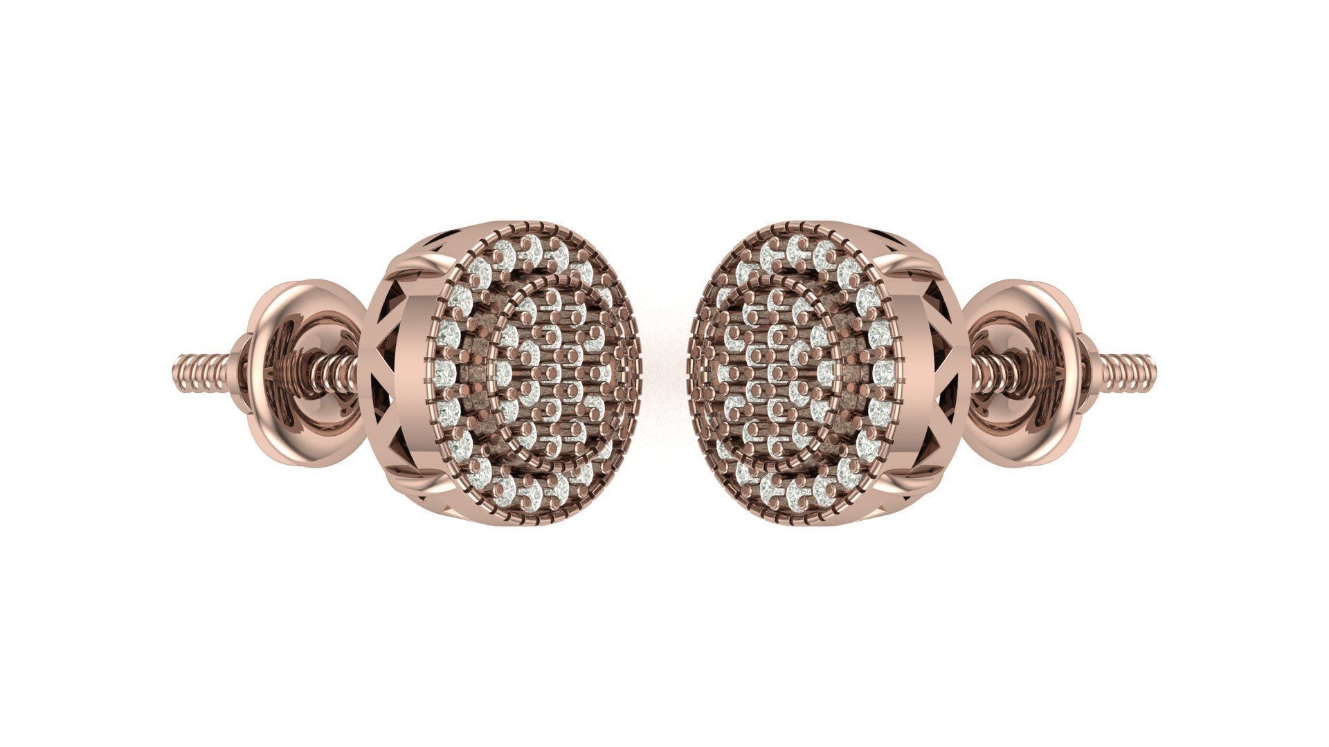 Earring 3D print model_2