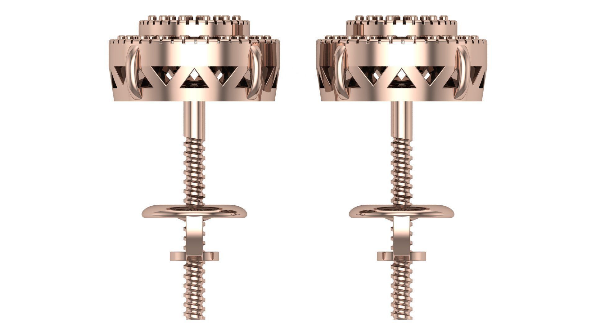 Earring 3D print model_10