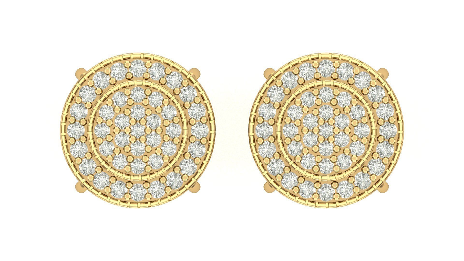 Earring 3D print model_3