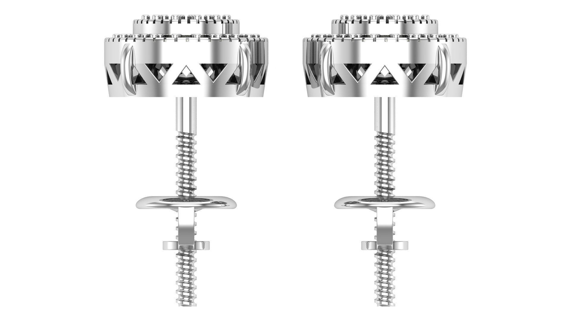 Earring 3D print model_11