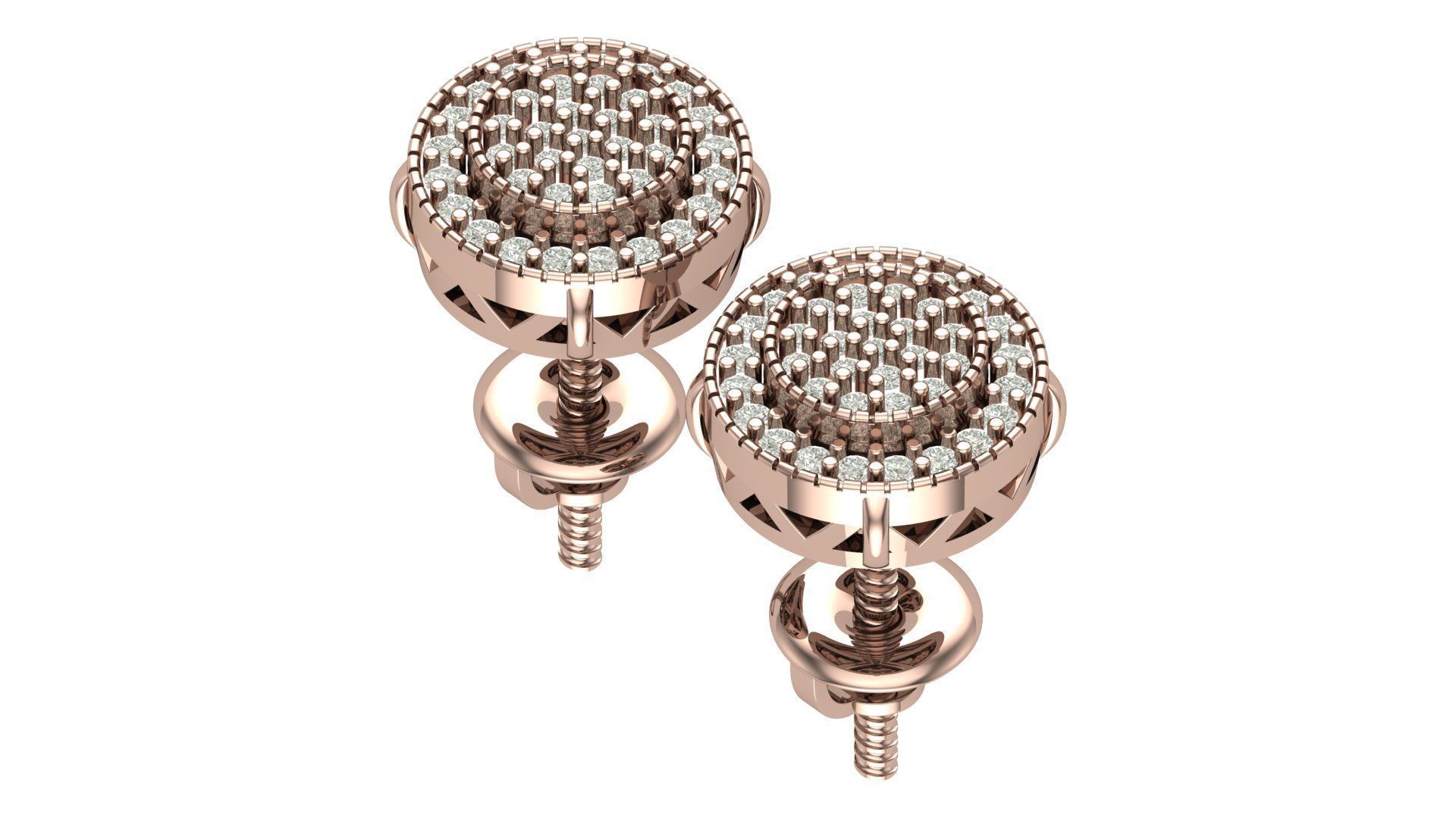 Earring 3D print model_7