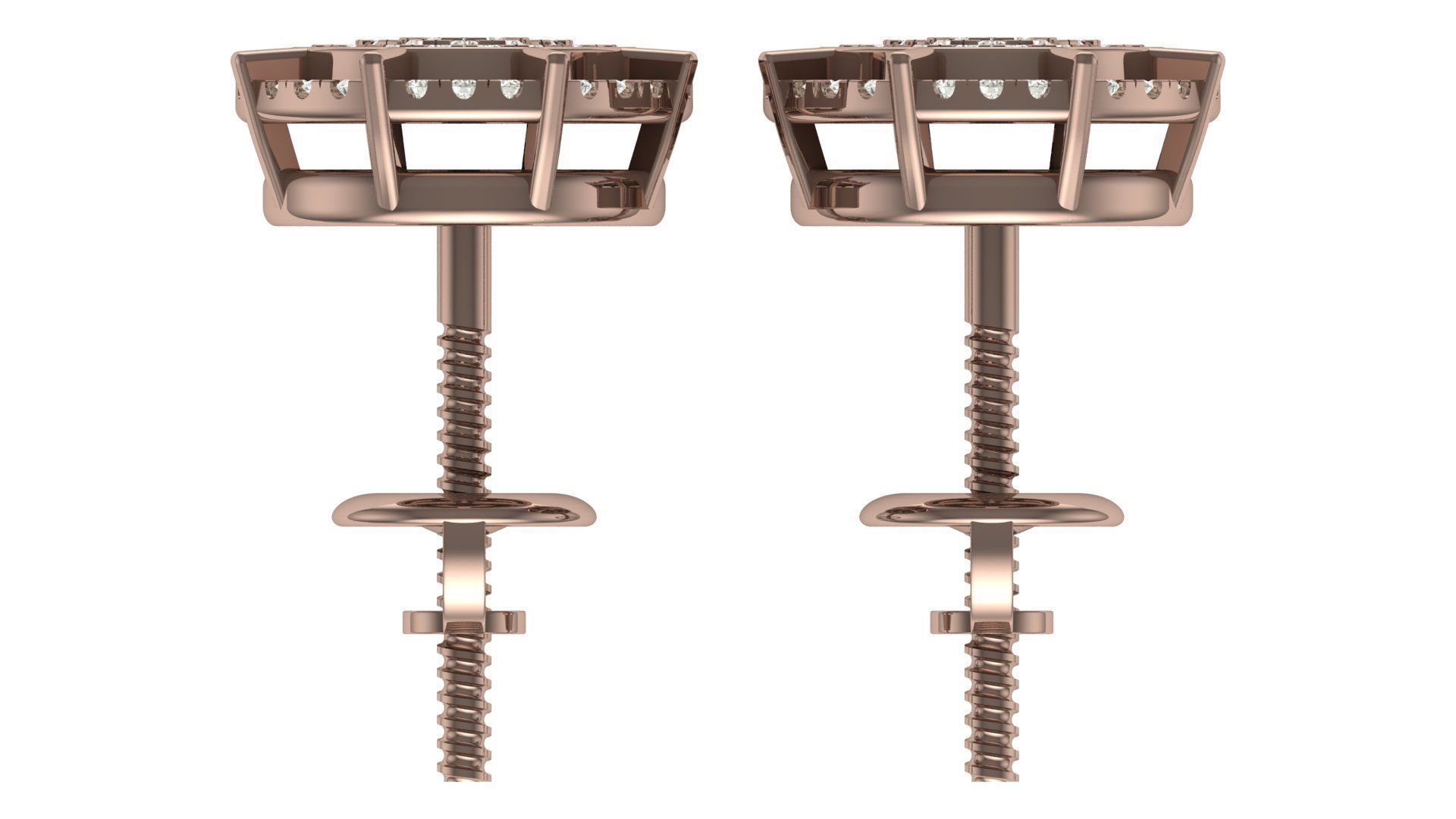 Earring 3D print model_7